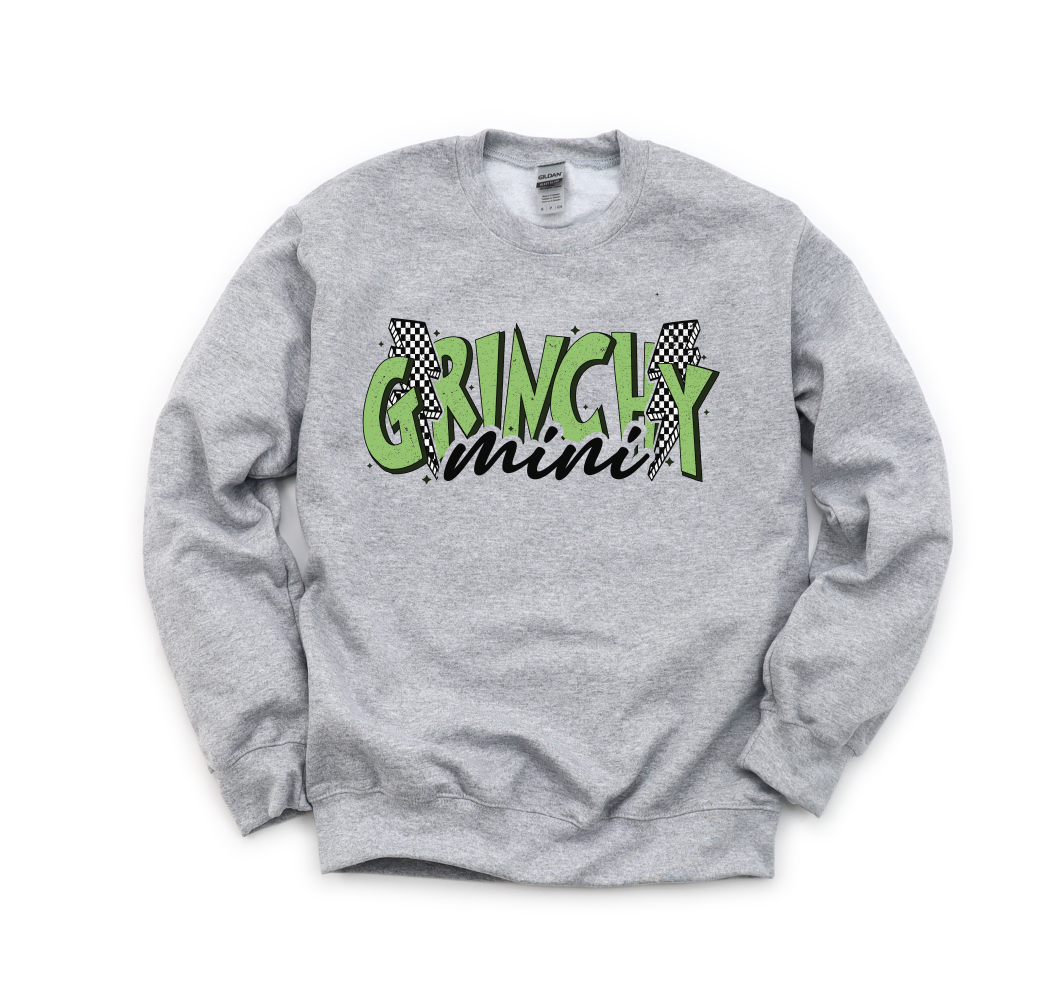 Grinchy Mini Youth Crewneck Sweatshirt