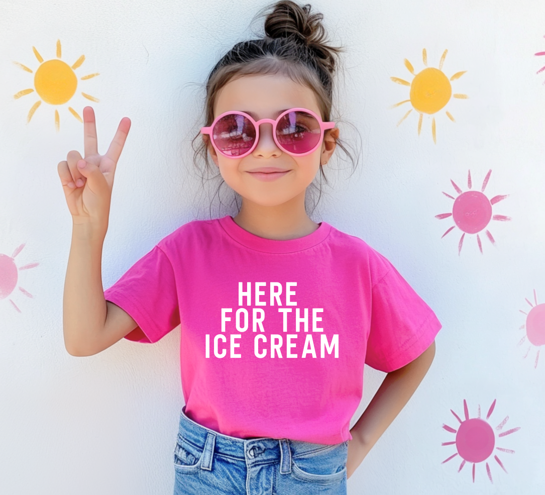 Here For The Ice Cream Toddler T-Shirt