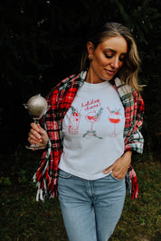 Holiday Cheers Conservative Crop T-Shirt