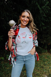 Holiday Cheers Conservative Crop T-Shirt