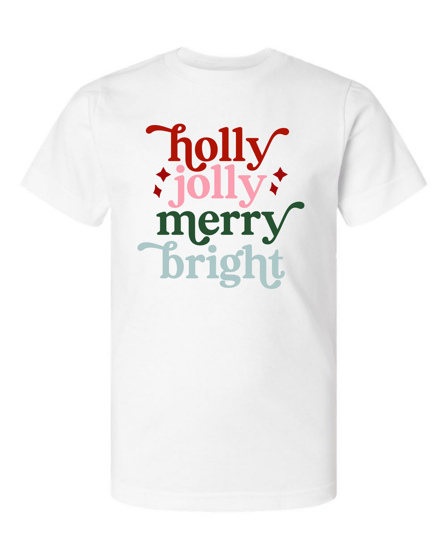 Holly Jolly Merry Bright Youth T-Shirt