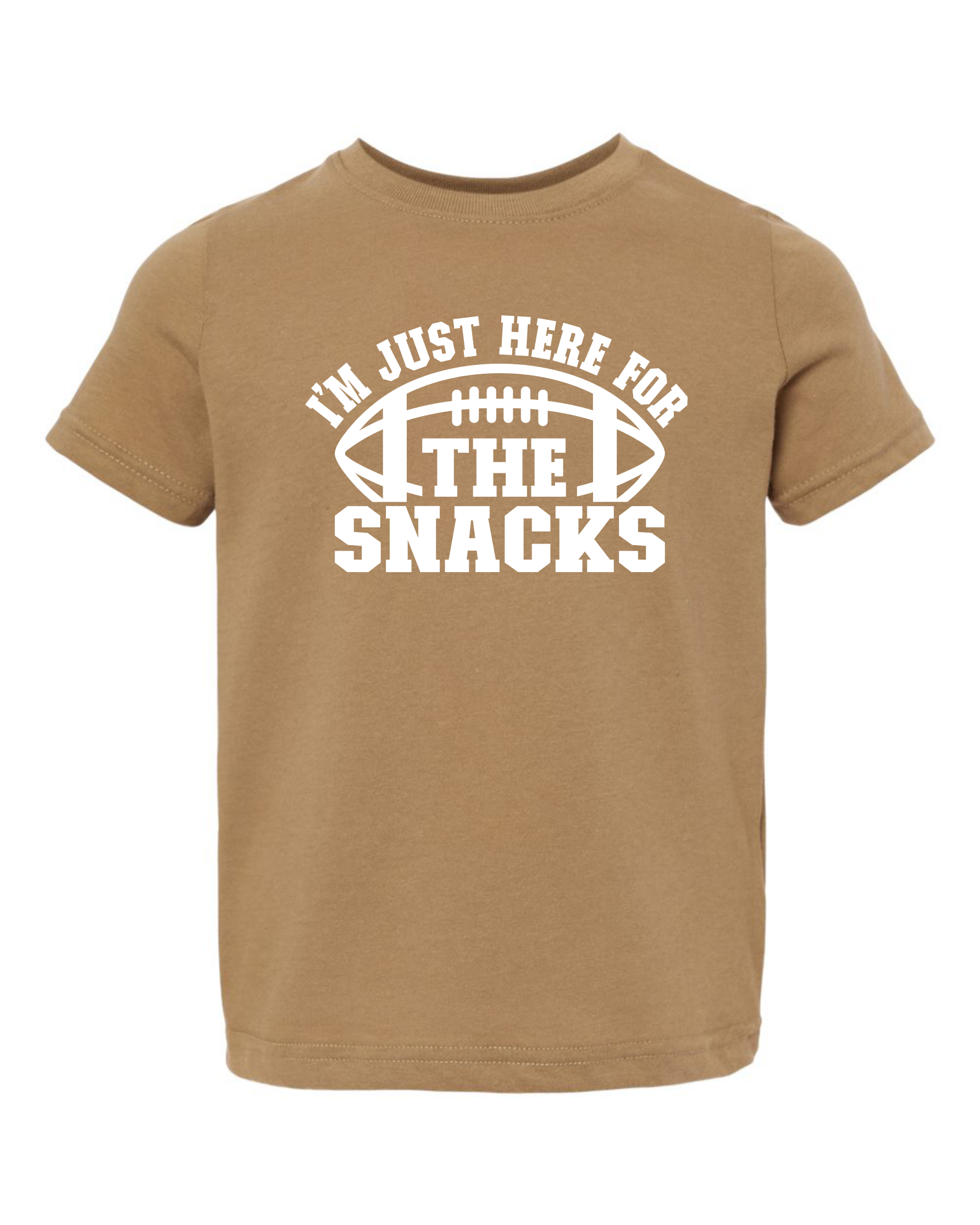 I'm Just Here For The Snacks Football Toddler T-Shirt