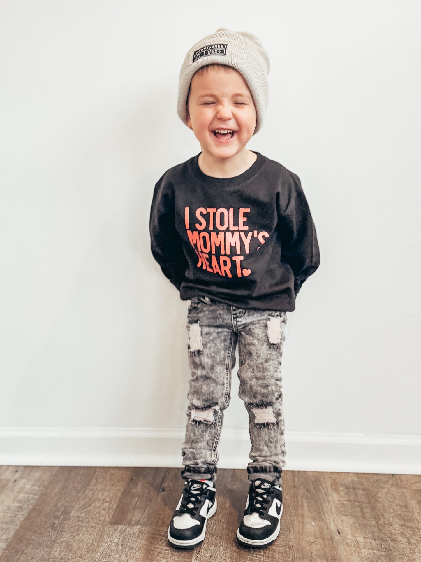 I Stole Mommy's Heart Toddler Crewneck Sweatshirt