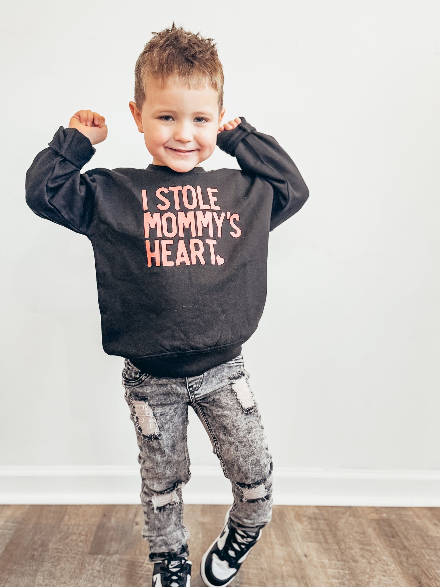 I Stole Mommy's Heart Toddler Crewneck Sweatshirt