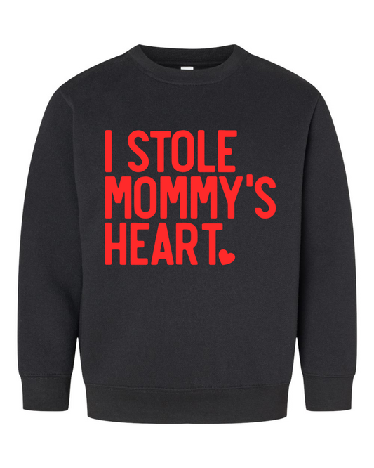 I Stole Mommy's Heart Youth Crewneck Sweatshirt