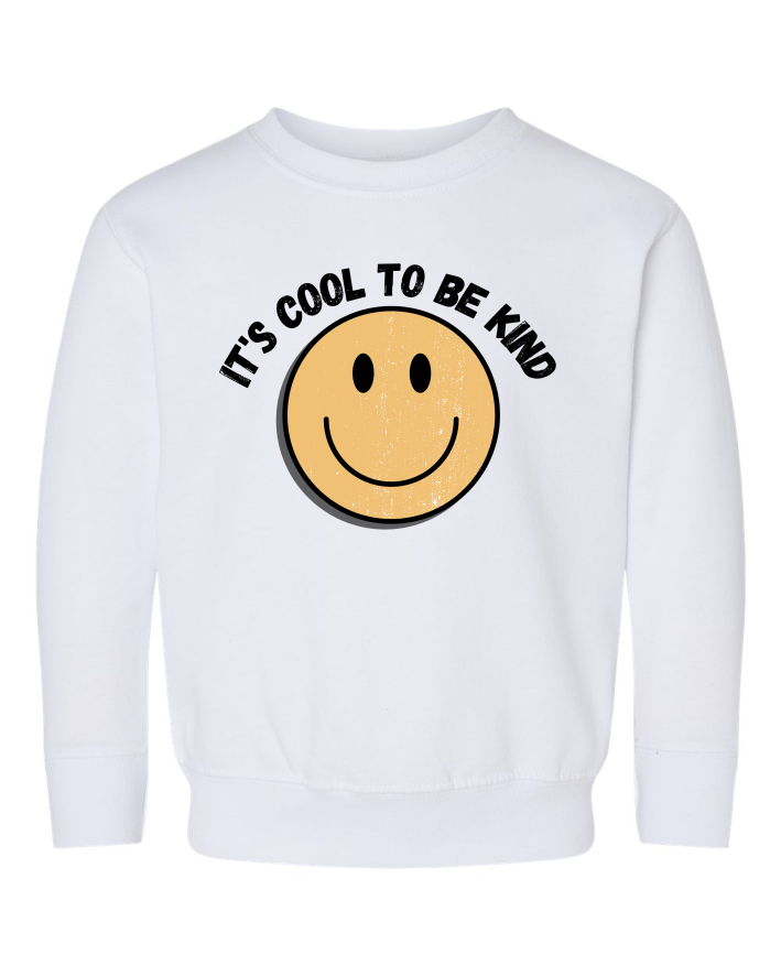 It's Cool To Be Kind Toddler Crewneck Sweatshirt