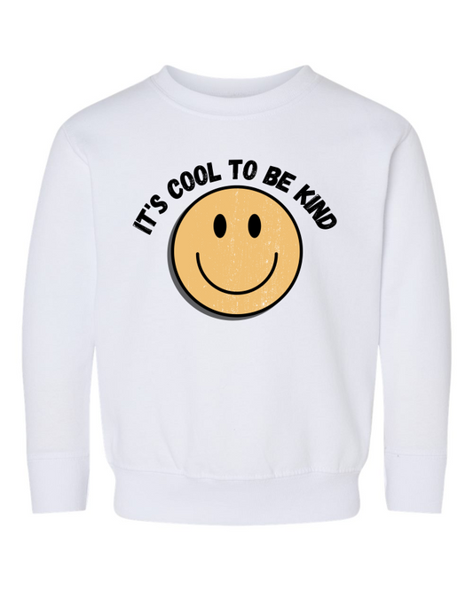 It's Cool To Be Kind Toddler Crewneck Sweatshirt