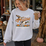 I Will Praise Him In Every Season Crewneck Sweatshirt