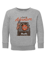Land Of Adventure Toddler Crewneck Sweatshirt