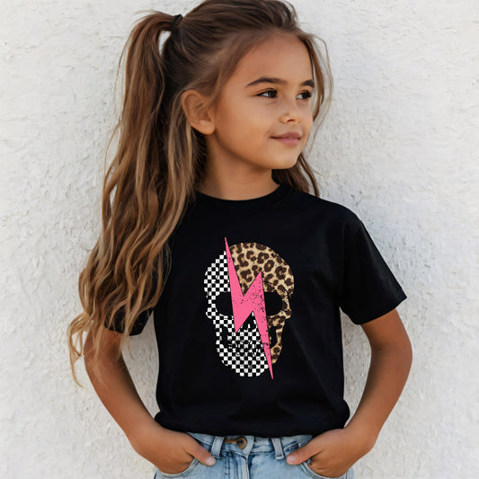 Leopard Skelly Youth T-Shirt