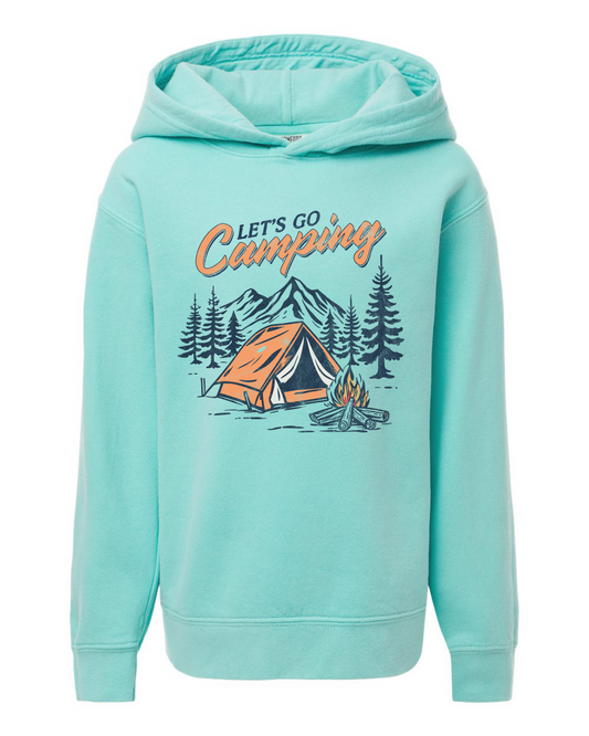 Let's Go Camping Youth Hoodie Sweatshirt