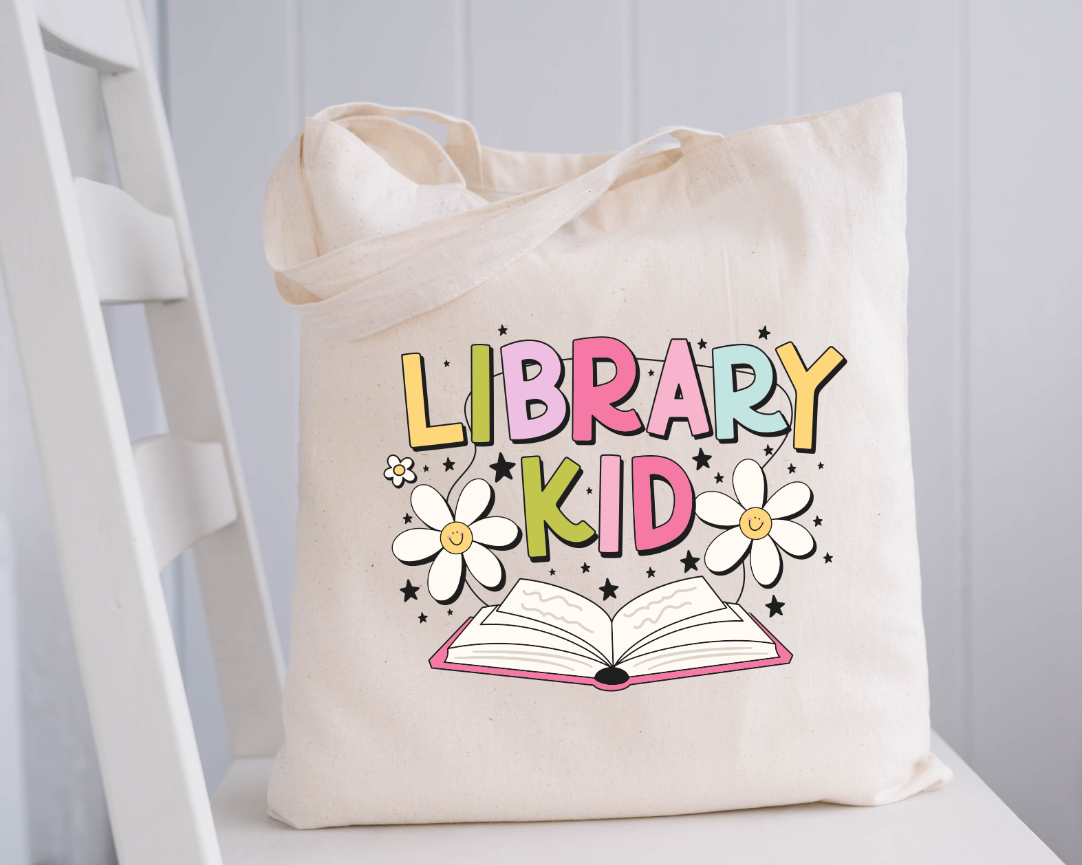 Library Kid Tote Bag