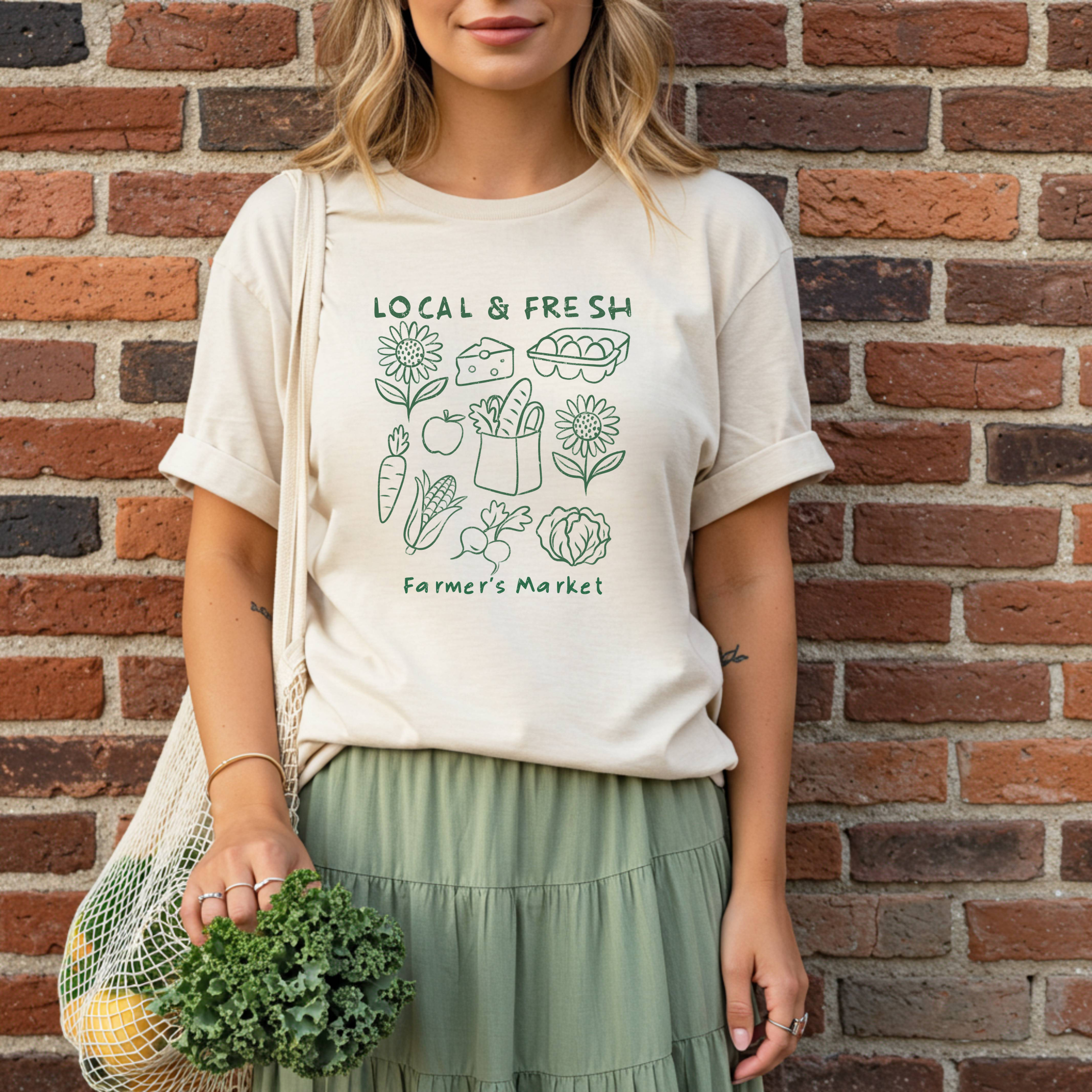 Local & Fresh Farmer's Market T-Shirt