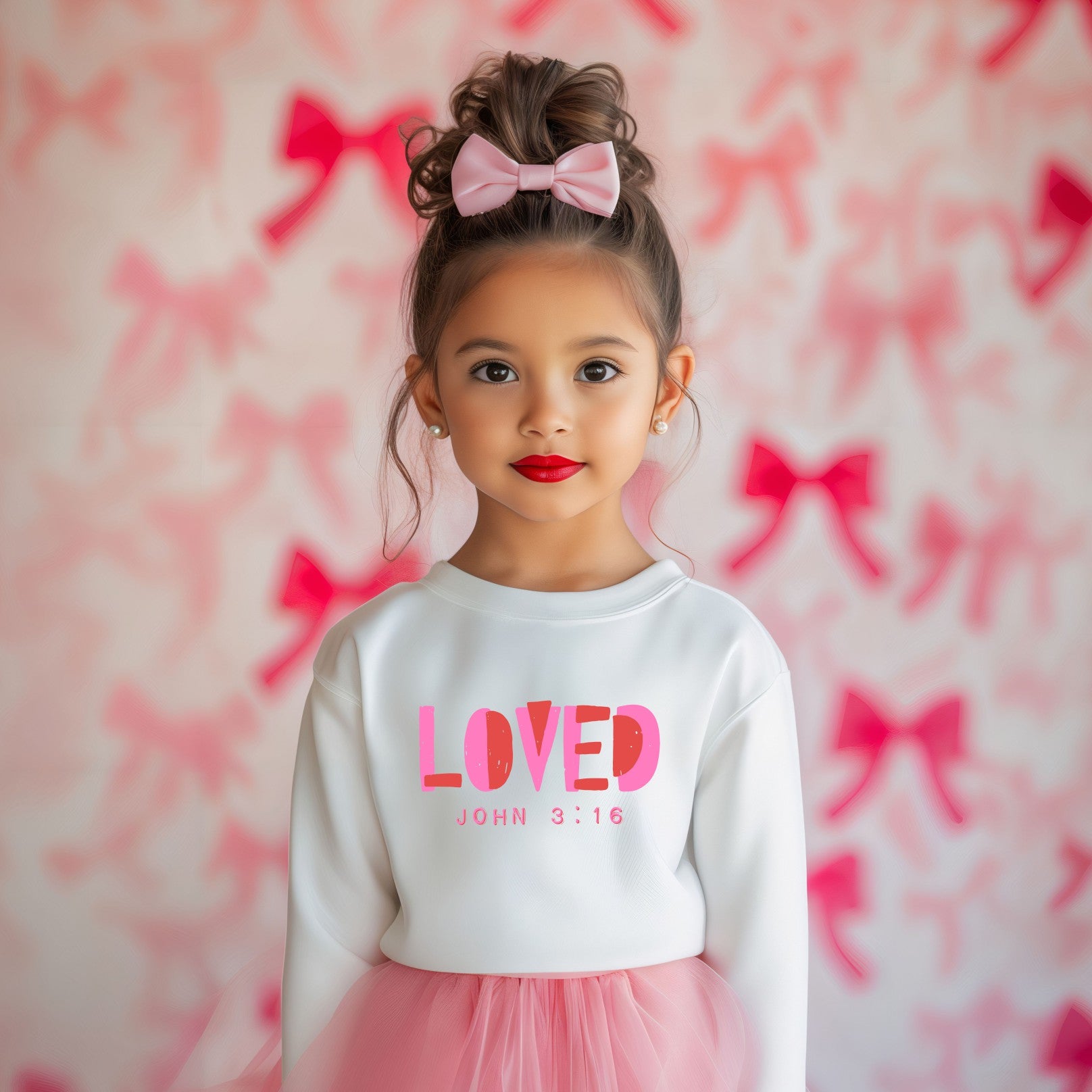 Loved John 3:16 Toddler Crewneck Sweatshirt