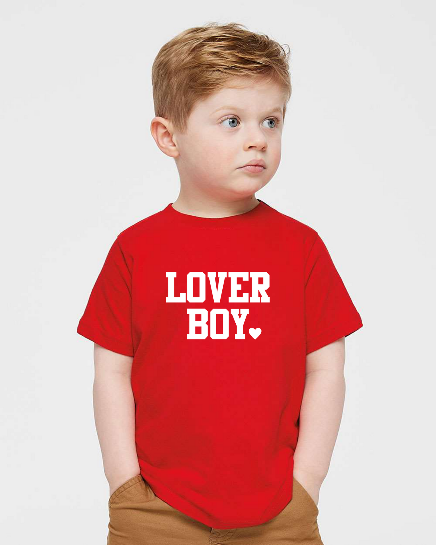 Lover Boy Toddler T-Shirt (Red)