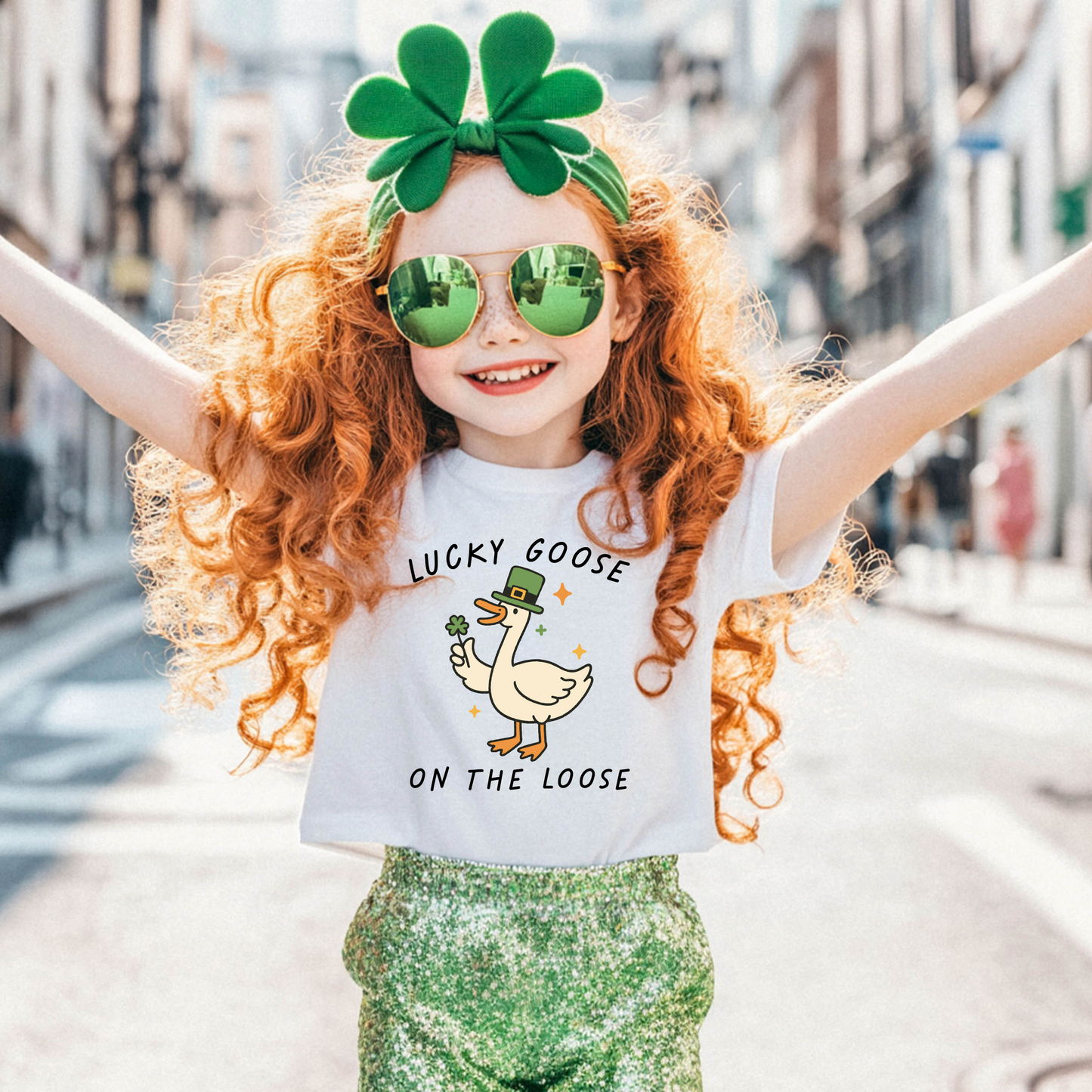 Lucky Goose On The Loose Toddler T-Shirt