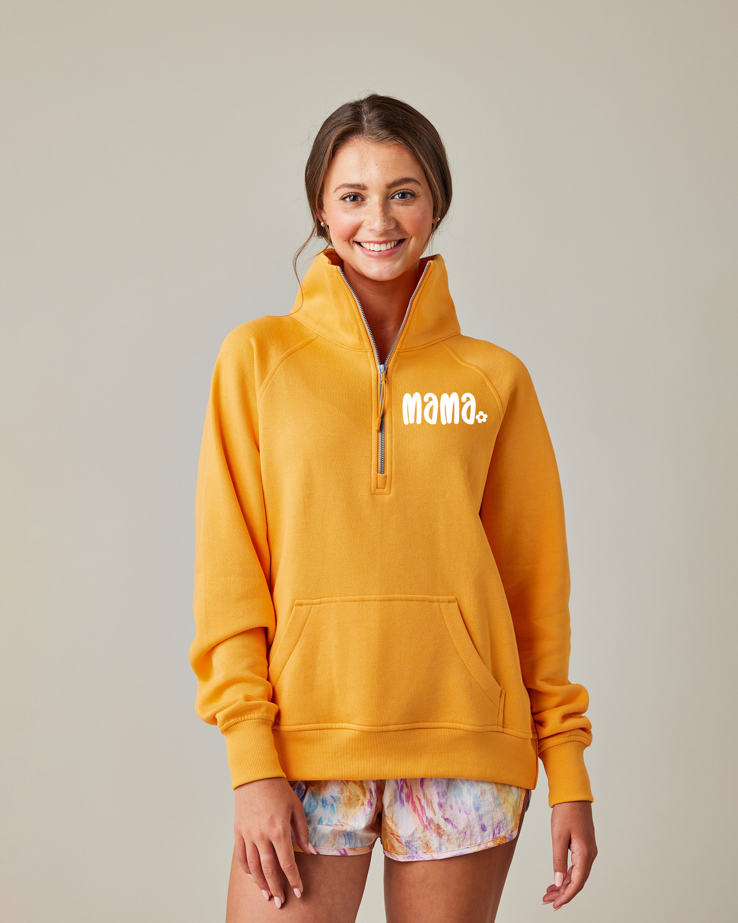 Mama Ladies Boxy 1/2 Zip Fleece