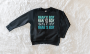 Mama's Boy Toddler Crewneck Sweatshirt
