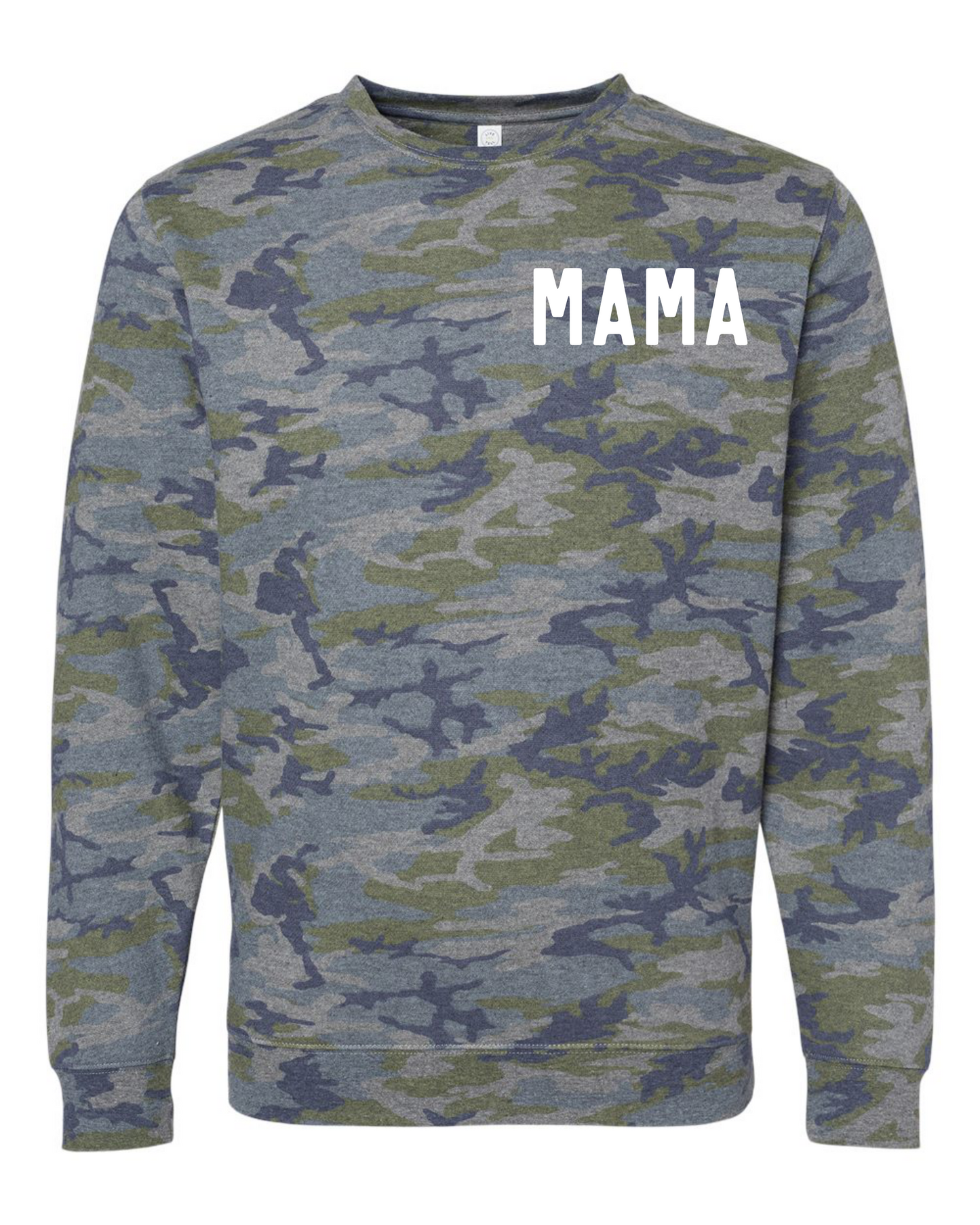 Mama Vintage Camo Crewneck Sweatshirt