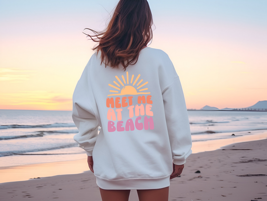 Meet Me At The Beach Crewneck Sweatshirt