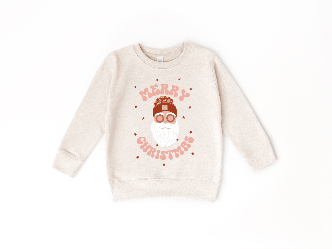 Merry Christmas Toddler Crewneck Sweatshirt