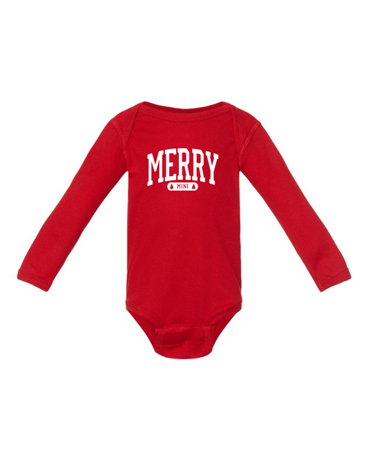 Merry Mini Long Sleeve Infant Onesie