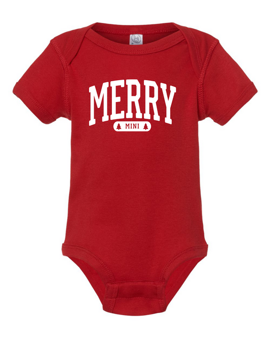 Merry Mini (Two Trees) Onesie