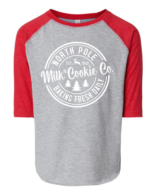 Milk & Cookie Co Toddler Three Quarter Sleeve Tee