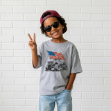 Monster Truck American Flag T-Shirt