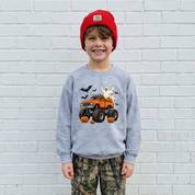 Spooky Monster Truck Toddler/Youth Crewneck Sweatshirt
