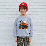 Spooky Monster Truck Toddler/Youth Crewneck Sweatshirt