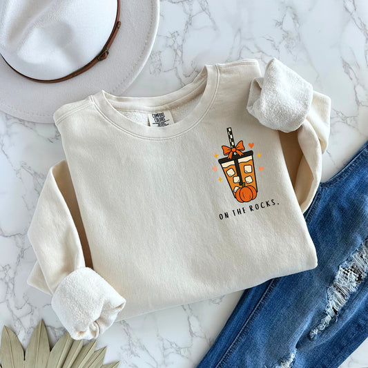 On The Rocks Pumpkin Spice Crewneck Sweatshirt