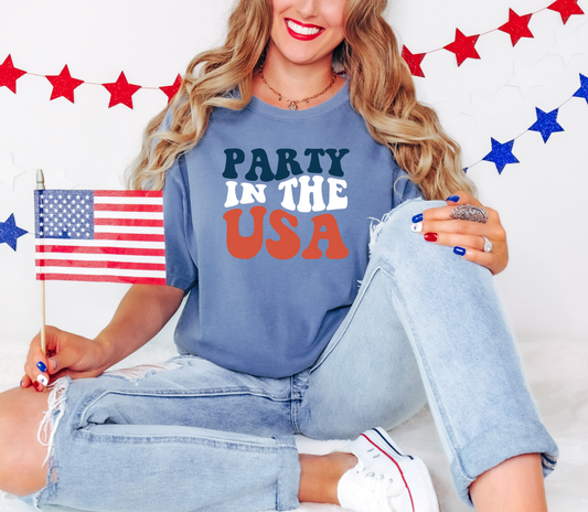 Party In The USA Short Sleeve T-Shirt