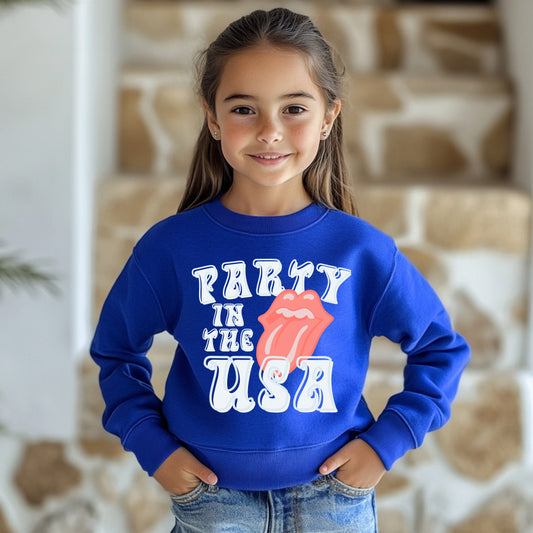 Party In The USA Toddler Crewneck Sweatshirt
