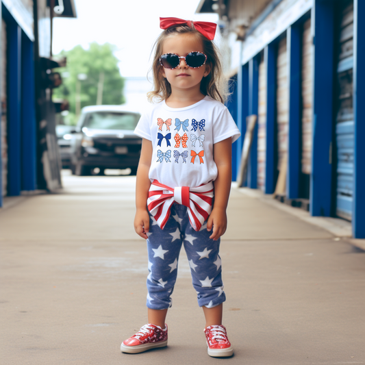 Patriotic Bows Toddler T-Shirt