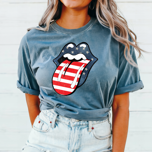 Patriotic Tongue T-Shirt