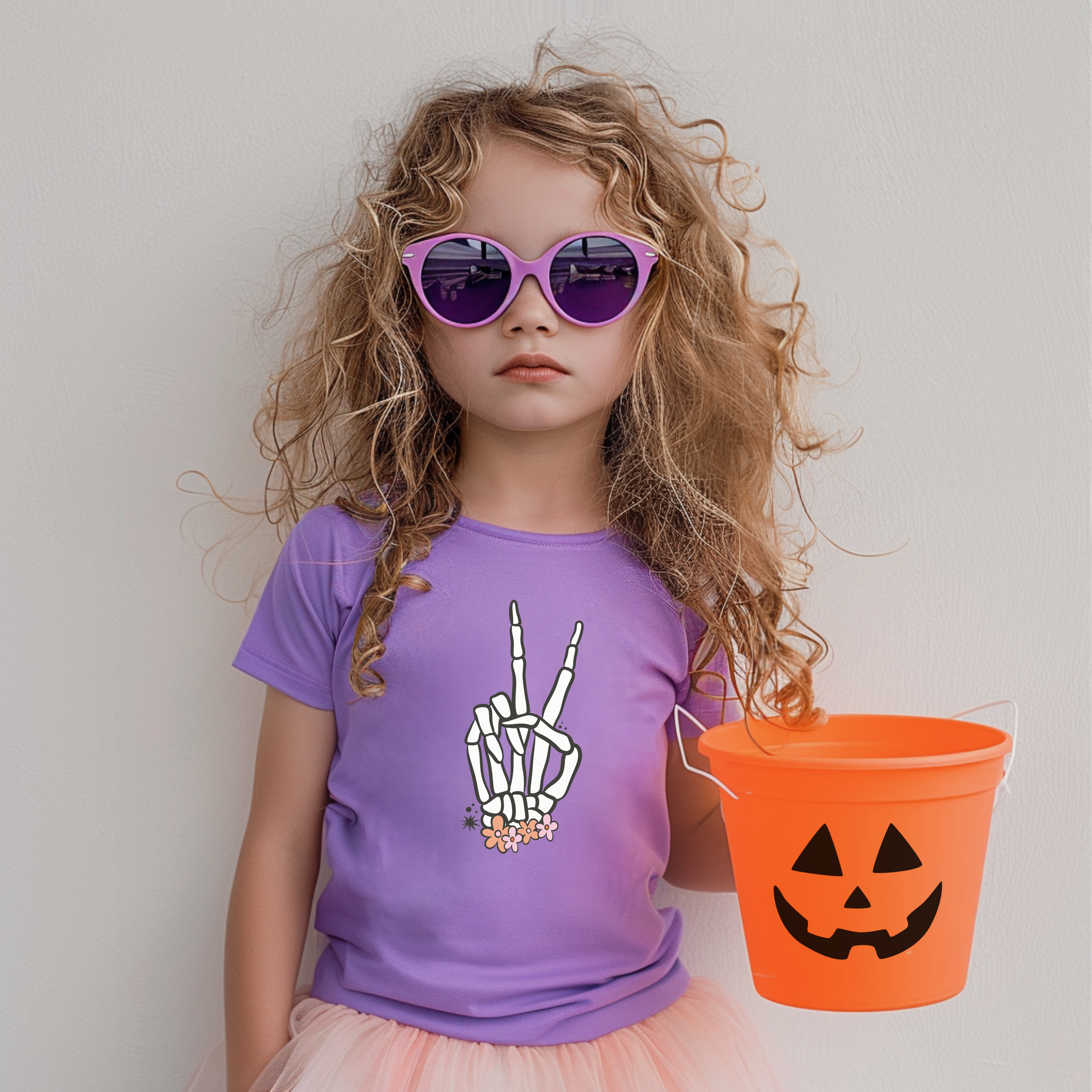 Peace Out Skelly Toddler T-Shirt