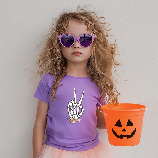 Peace Out Skelly Toddler T-Shirt