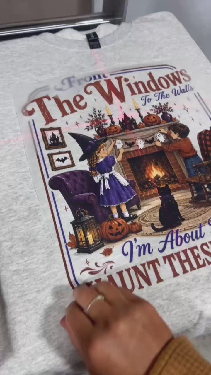 From The Windows To The Walls, I'm About To Haunt These Halls Crewneck Sweatshirt