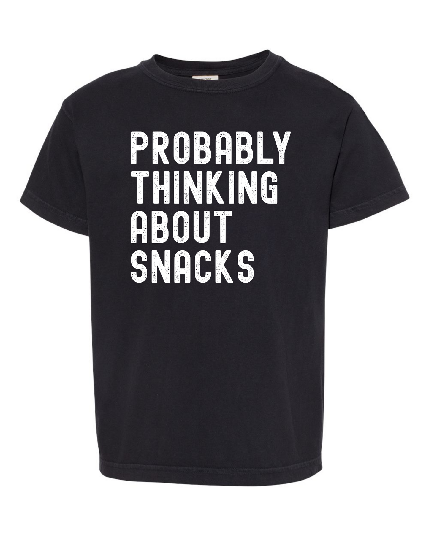 Probably Thinking About Snacks Youth T-Shirt