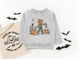 Pumpkin Scarecrow Toddler/Youth Crewneck Sweatshirt