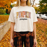 Pumpkin Season Conservative Crop Boxy T-Shirt