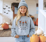 Pumpkin Skelly Youth Crewneck Sweatshirt