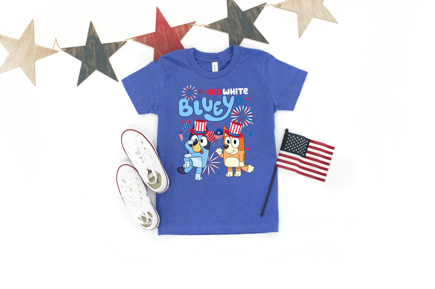 Red, White, & Bluey Toddler T-Shirt