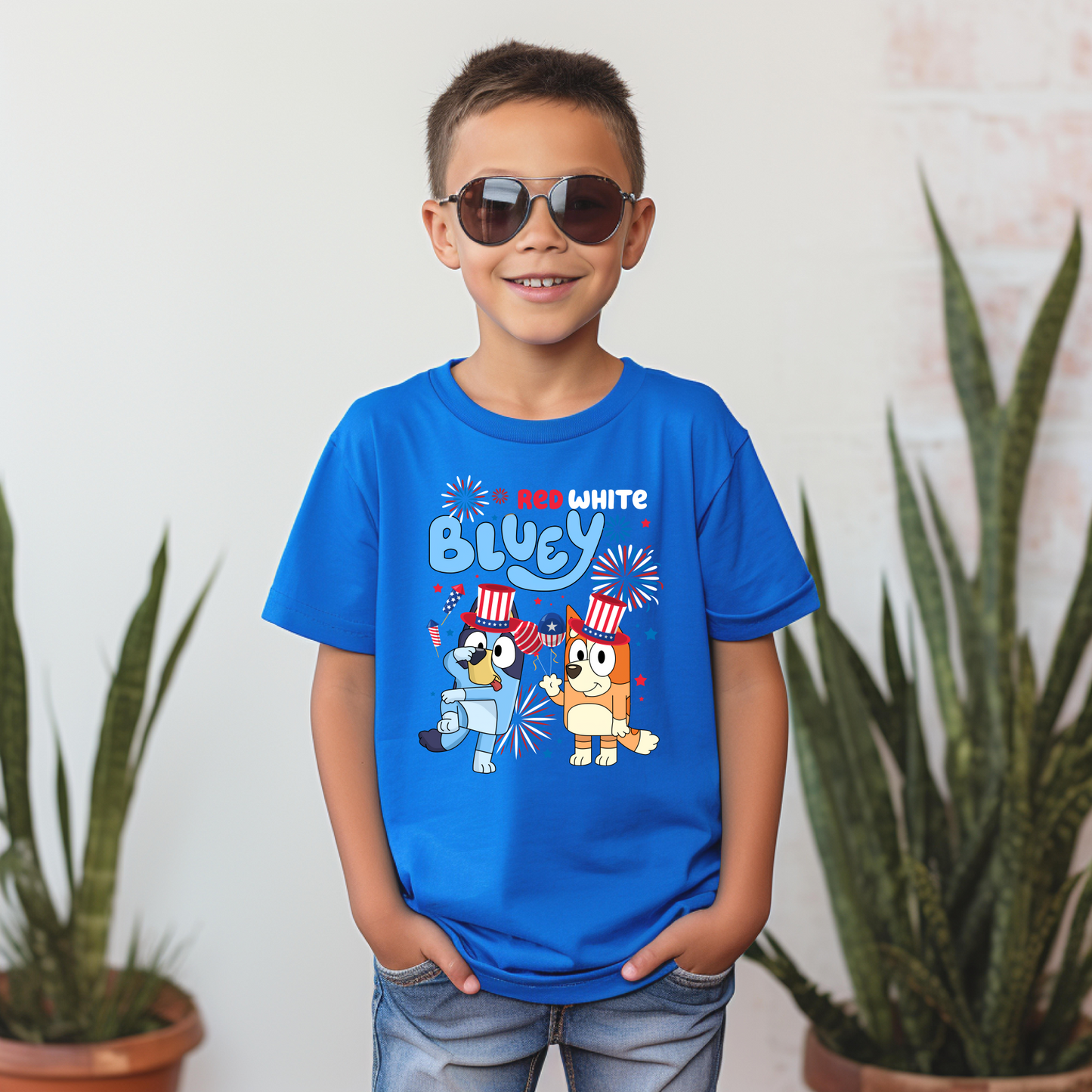 Red, White, & Bluey Youth T-Shirt