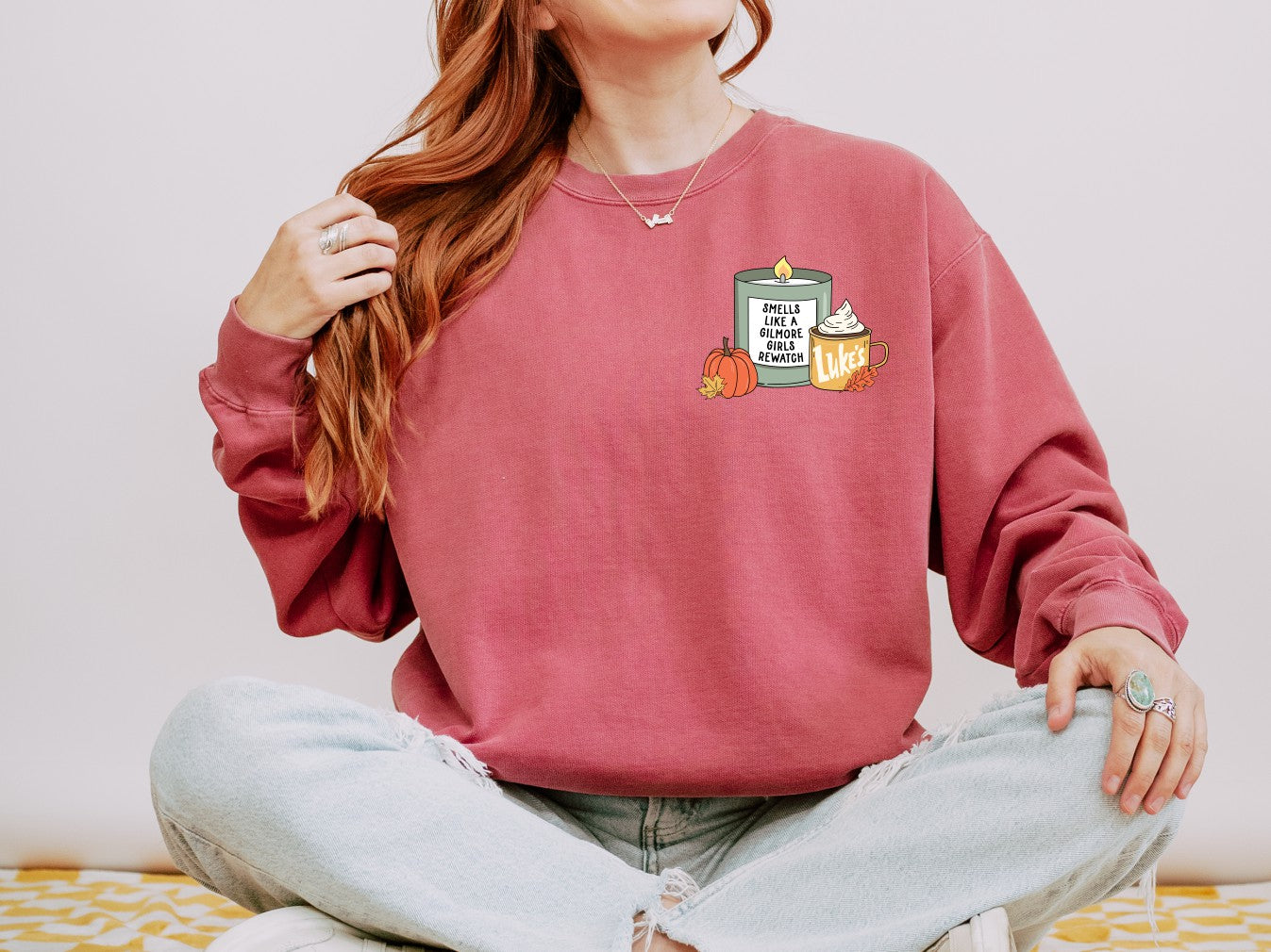 Smells Like A Gilmore Girls Rewatch Crewneck Sweatshirt