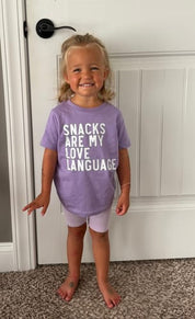 Snacks Are My Love Language Toddler T-Shirt