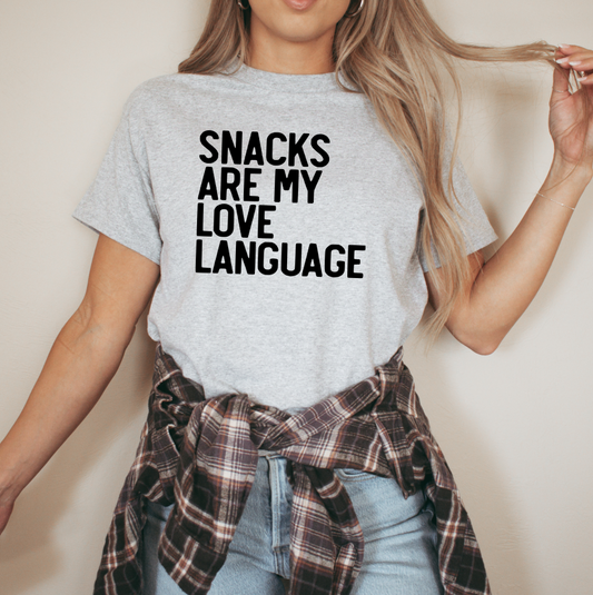 Snacks Are My Love Language T-Shirt