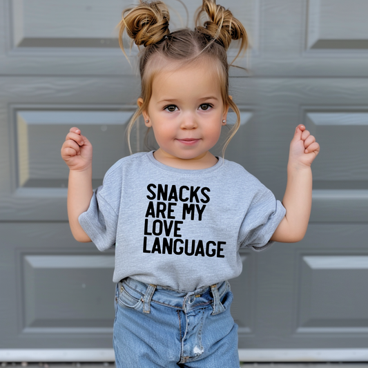 Snacks Are My Love Language Toddler T-Shirt