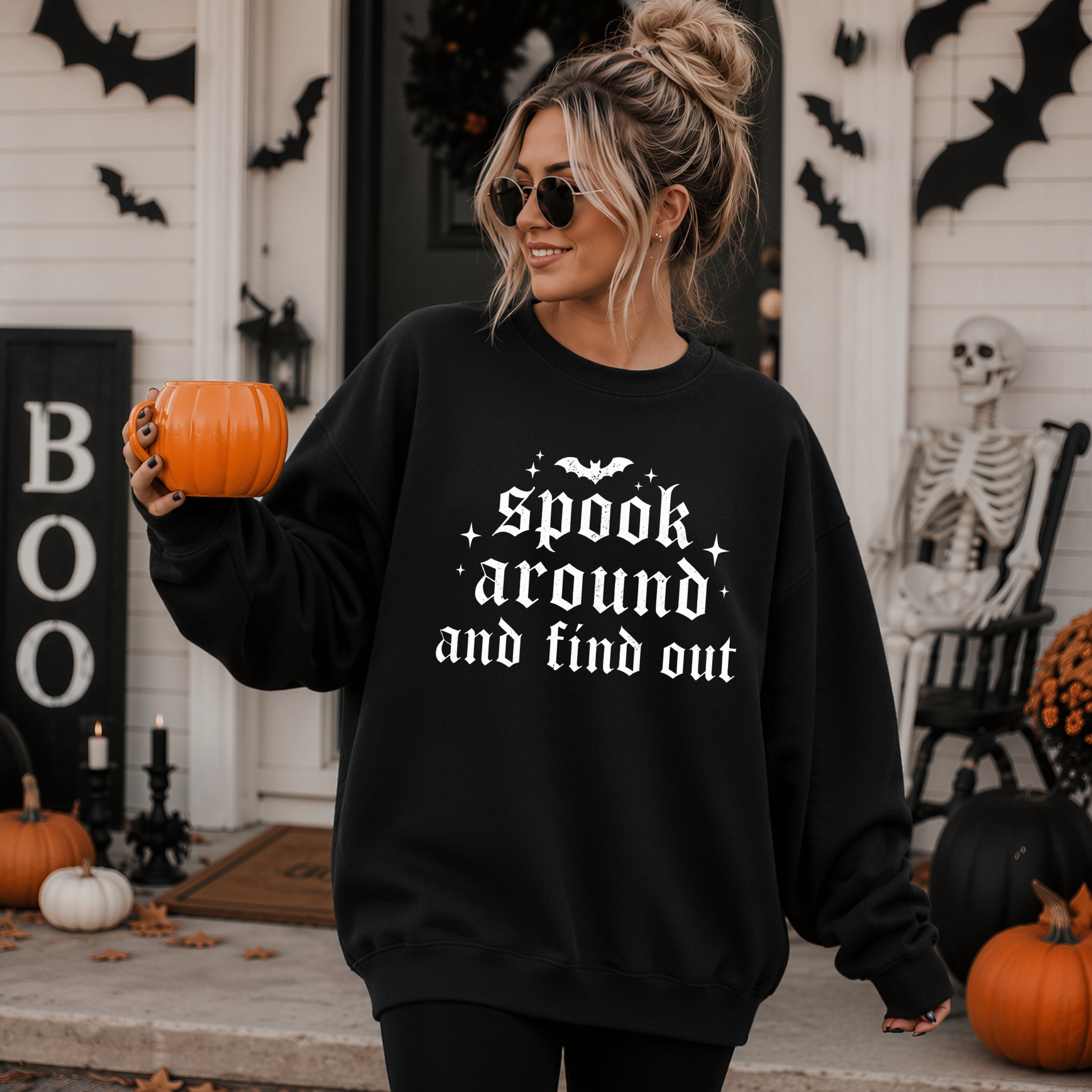 Spook Around & Find Out Crewneck Sweatshirt